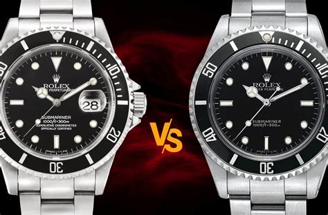 rolex sub date vs no date|2023 submariner 41mm no date.